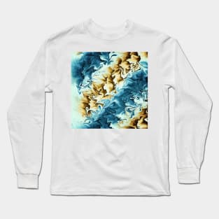 Abstract - Waves On The Beach Long Sleeve T-Shirt